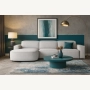 Olio Selezione Sofa w kształcie litery L Tkanina Raven 6